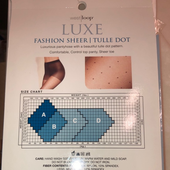 HP - Luxe Sheer Black Tulle Dots Hosiery - Picture 2 of 5
